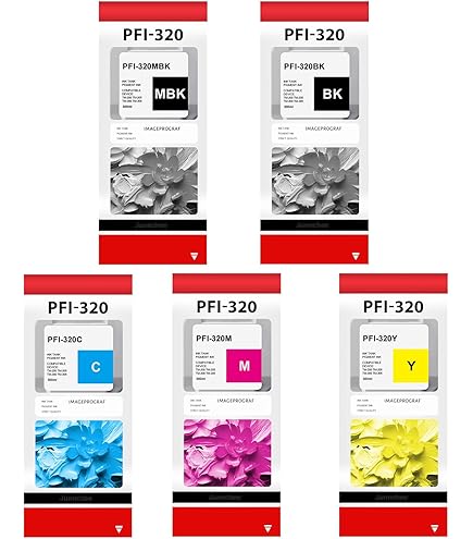 Amazon.com: Canon PFI-320 300ml Ink Tank Set PFI-320MBK PFI